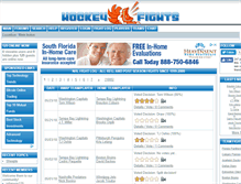 Tablet Screenshot of hockey-fights.com